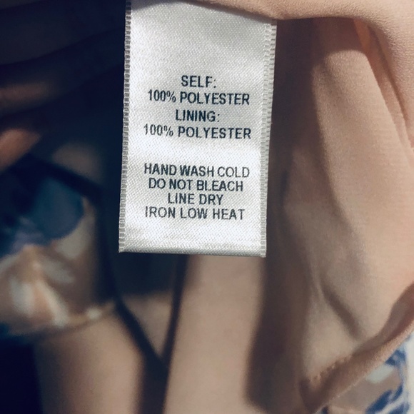 NWT Lulu's Desert Trip Peach Blue Wrap Dress - Picture 8 of 8